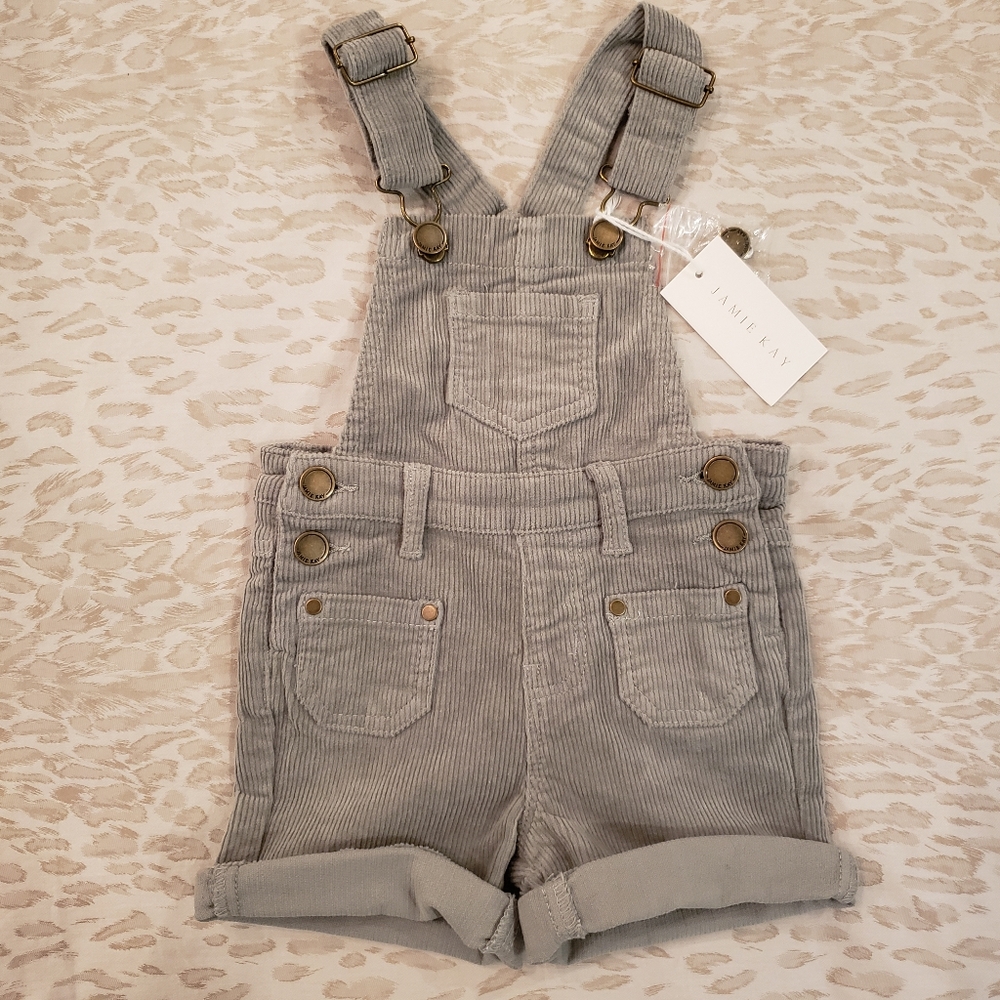 JAMIE KAY Olive Green Cord Overalls 6-12M BNWT